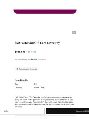 Poshmark $25 Giveaway